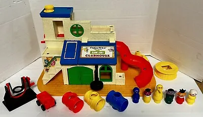 Fisher Price Play Family Sesame Street Clubhouse 1977 NOT COMPLETE • $124.99