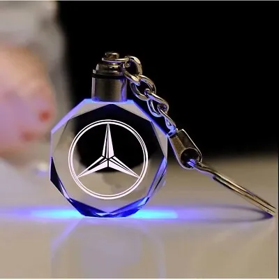 LED Light Car Keyring Pendant Crystal Key Chain For Mercedes Benz GLB GLC GLS • $11.69