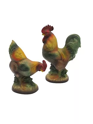 Vintage Rossini Chicken And Rooster Figurines Japan MCM • $22