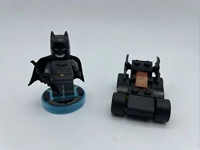Lego Dimensions | Batman With Base Tag And Batmobile | Great • $24.99