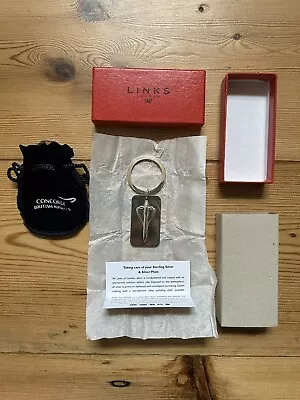 British Airways Concorde - NEW & SEALED Links Of London Sterling Silver Keyring • £64.99