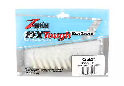 Zman Soft Lure GrubZ 2 Inch 8/Pack Pearl (3298) • $20.90