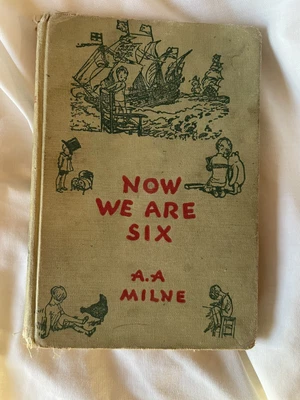 $8 • Buy Now We Are Six By Milne Winnie The Pooh Poetry 1950 Hardcover Book 