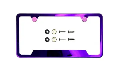 1x Car License Plate Frame Cover Front Hood Rear Trunk Purple For Saab Smart • $38.99