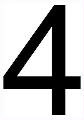 3.5in X 5in Number 4 Magnet Car Truck Vehicle Magnetic Sign • $10.99