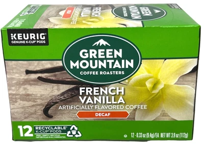 $11.87 • Buy Green Mountain French Vanilla DECAF Coffee Keurig K Cups 12 Ct 3.9 Oz