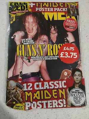 METAL HAMMER 2014 Dec Guns N Roses +Iron Maiden Poster Mag Pt2 +MEGA Posters +CD • $19.90