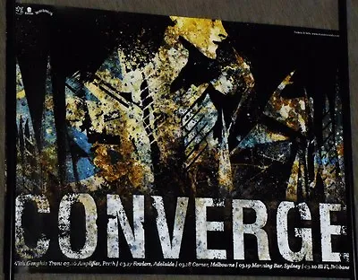 Converge 2010 Aus Tour Concert Poster A3 RARE (neurosis Meshuggah Mastodon) • $30