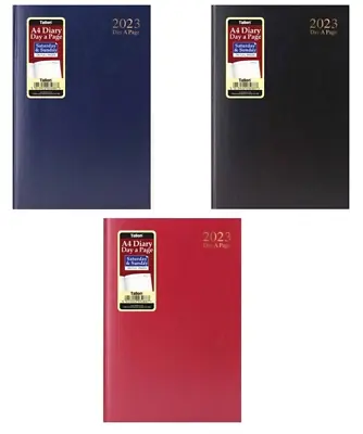 £6.95 • Buy 2023 A4 Diary Day A Page Inc Saturday & Sunday Hardback Cover Office Organiser