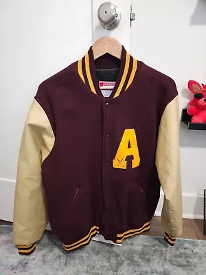 Letterman Jacket Size XL Maroon Gold 2002 Vintage Golf  A  • $59.99