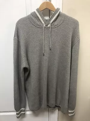 Neiman Marcus Cotton/Cashmere Ribbed Hoodie XXL • $125