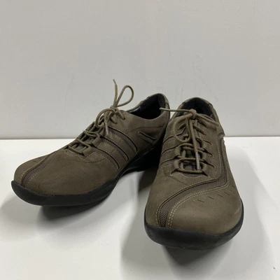 $49.99 • Buy Clarks Womens Walking Shoes Sz 10 M Wave Wheel Leather Nubuck Oxford EUC