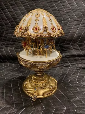 Franklin Mint · Imperial Carousel Egg House Of Faberge - 24K Accents • $350