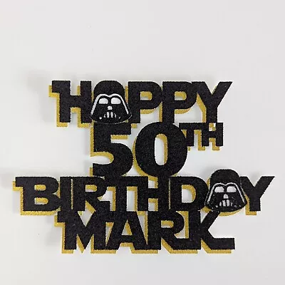 Star Wars Cake Topper Personalised Storm Trooper Darth Vader Free Delivery • £6.49