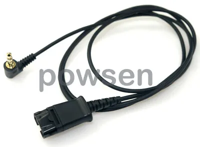 Plantronics QD To 3.5mm Plug Cord For Samsung HTC Smartphone 1 Meter Long • $5.50