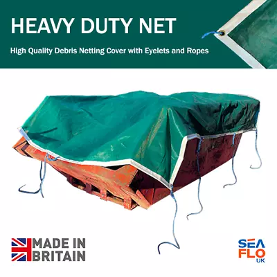£229.99 • Buy High Quality Skip Net – Heavy Duty 200gsm & 250gsm Mesh Debris Netting Cover