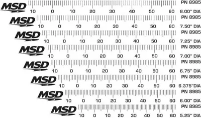 MSD 8985 Timing Tapes 5.250 - 8  Diameter Balancers Ford Chevy Mopar • $13.95