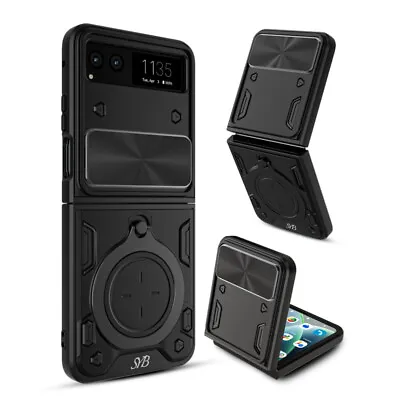 Anti-Drop Hybrid Protector Case Ring Stand Cover For Motorola Razr (2023) Black • $21.04