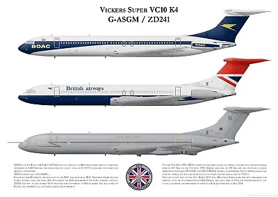 £7 • Buy VC10 Aircraft Print ZD241 