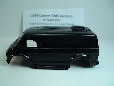 HO Slot Car Resin Body 1979 Custom GMC Vandura Black AFX / TOMY Mega-G+ 1.7 • $7.99