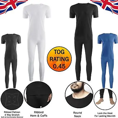 Mens Thermal Long Johns Base Layer Shirt Trouser Warm Underwear Pant Bottom Tops • £6.39