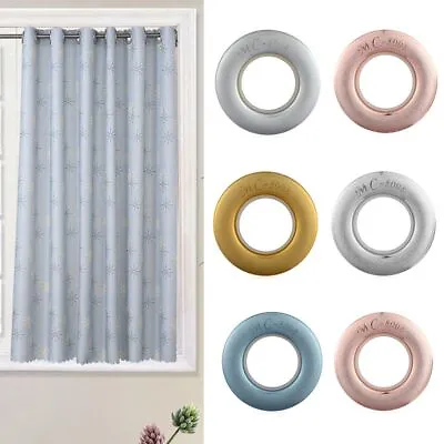 Plastic Convenient Grommet Top Eyelets Roman Button Hanging Ring Curtain Rings • £8.90