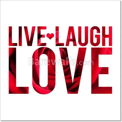 £79.41 • Buy Live Laugh Love Art Print, Poster, Decor | Scroll For More Sizes & Canvas.