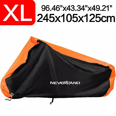 Universal XL Motorcycle Cover Rain Waterproof Dust UV Protector Outdoor Storage • $19.89