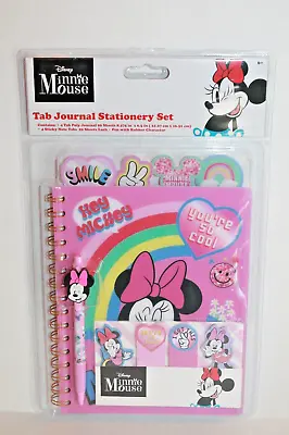 Disney Minnie Mouse Tab Journal Stationery Set For Kids With Character Pen • $9.99