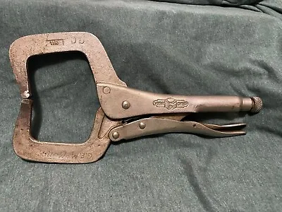 Petersen DeWitt  The Original  Vise Grip Locking Pliers Curved Jaw 11R USA Used • $10.99