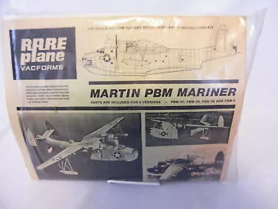 Rare Plane Vacforms Martin PBM Mariner 1/72 Scale Kit  - Complete & Unstarted • $20