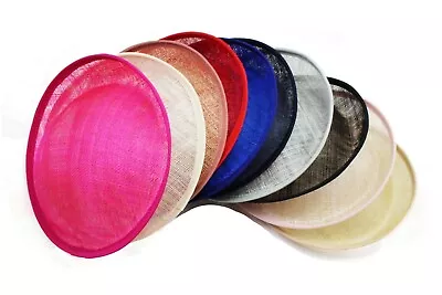 Sinamay Disc DIY Material Craft Making 4 In 1 Set 22cm Round Fascinator Base Set • £9.89