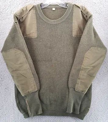VINTAGE Military Service Knit Sweater Mens Size 50 Green Wandel Damage Soldier  • $16.98