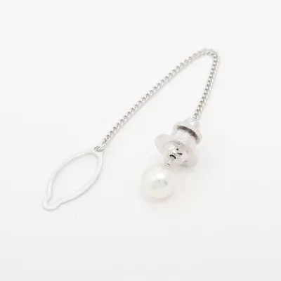 Mikimoto Pearl Tie Tack K18(WG) 0.7g Around0.3  • $150.86