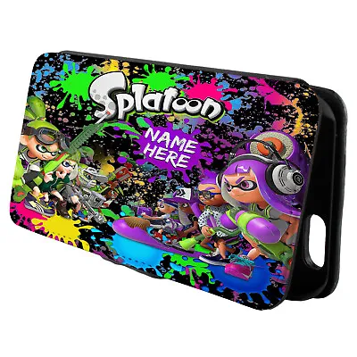 Personalised Gamer IPhone Case Custom Splatoon Flip Phone Cover Wallet ST849 • £12.95