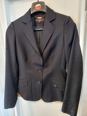 £3.95 • Buy Mulberry Black 100% Wool Short Length Fitted Blazer Jacket - Size UK 8, Fitted