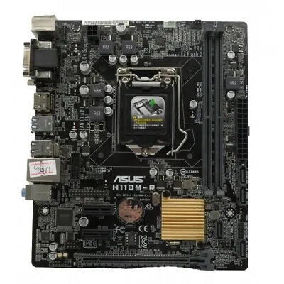 ASUS H110M-R Motherboard Intel 6th/7th Gen LGA1151 DDR4 Micro-ATX I/o Shield • $42