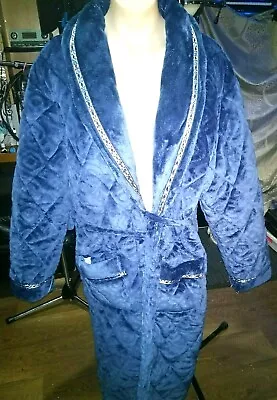 $60 • Buy Dressing Gown Women Men Unisex EXTRA THICK QUILTED DOUBLE LINNED. LARGE