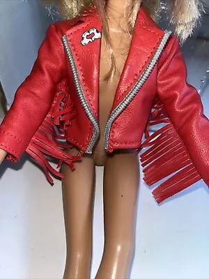Disney Ily 4 Ever Mickey Mouse Red Fringe Jacket  For 11 Inch Fashion Doll New • $4.99