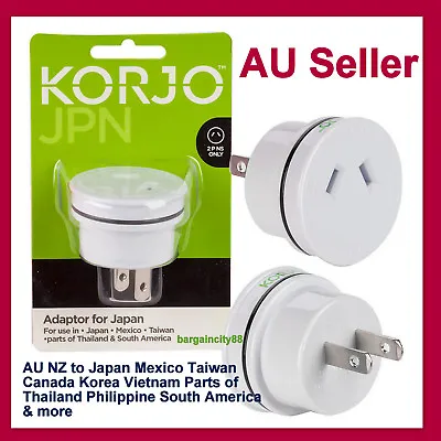 $24.99 • Buy Japan Adapter AUS Australia&NZ To US/Canada/Taiwan/Vietnam/Korea/Asia/Japan Plug