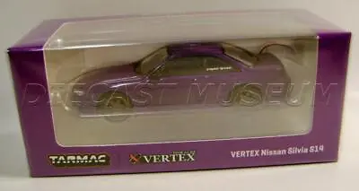 Nissan Silvia S14 Purple Vertex Global 64 1:64 Tarmac Works Diecast 2022 • $16.98