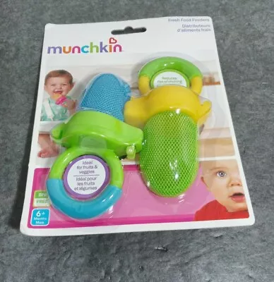 2 Pack Munchkin Fresh Food Feeder 6+ Months Ideal For Fruits And Veggies • $6.99