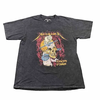 Metallica Harvester Of Sorrow Black Tie-dye T-shirt Size Medium Skull • $14.88