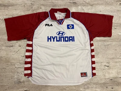 Vintage HAMBURG SV GERMANY 1999/2000 HOME FOOTBALL SHIRT JERSEY FILA • £150