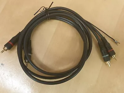 £17 • Buy Quality Deck Turntable Lead 2 X Gold Phono + Earth Cable Both Ends 1.5m Technics