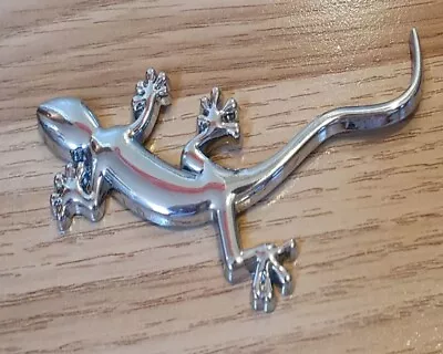 New Quality 3D Metal Lizard Gecko Funny Car Sticker Chromed Badge - SILVER • $6.09