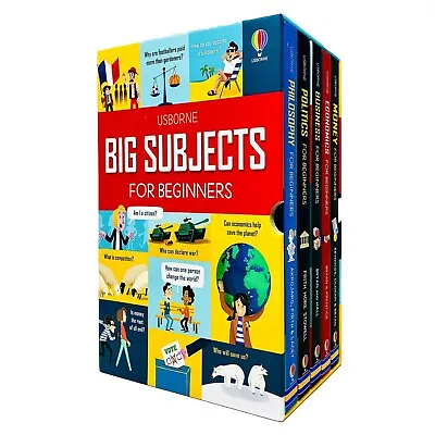 £23.12 • Buy Usborne Big Subjects For Beginners 5 Books Collection Box Set Money, Economics