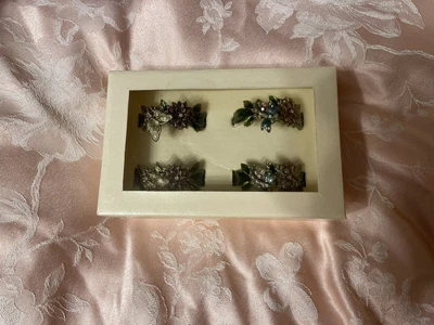 £10 • Buy 🌟monsoon 🌟napkin Rings 🩹x4 Butterfly 🦋dragonfly Flowers 💐