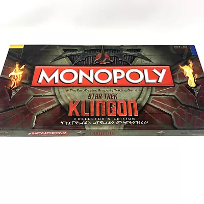 Star Trek Klingon Monopoly Board Game Collectors Edition USAopoly • $79.99