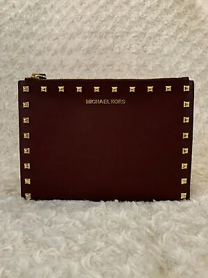 NWT Michael Kors Jet Set Travel XL Zip Stud Clutch Wristlet  • $72